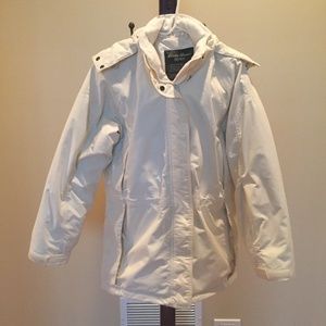 Eddie Bauer down coat with removable hood